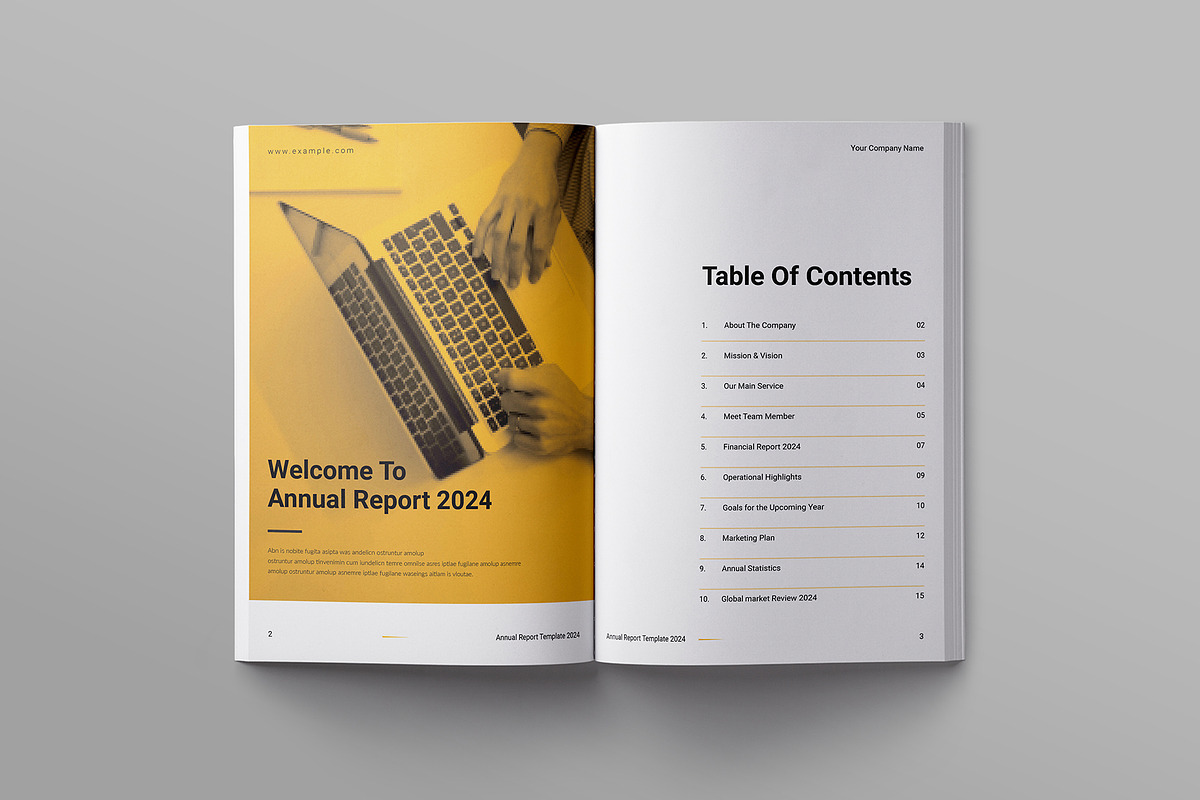 Annual Report Template, a Brochure Template by ElvinPrint (Photo 2 of 8)
