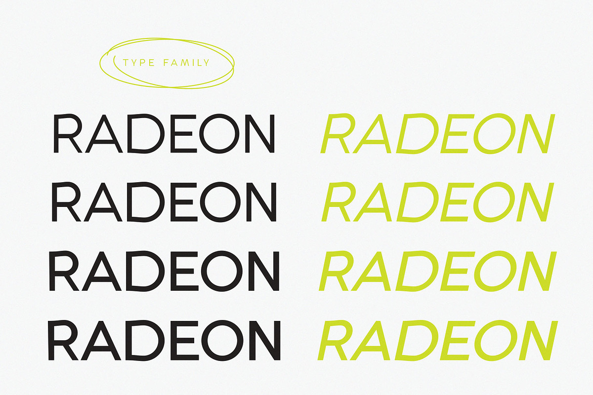 RADEON, a Sans Serif Font by ToniStudio (Photo 2 of 12)
