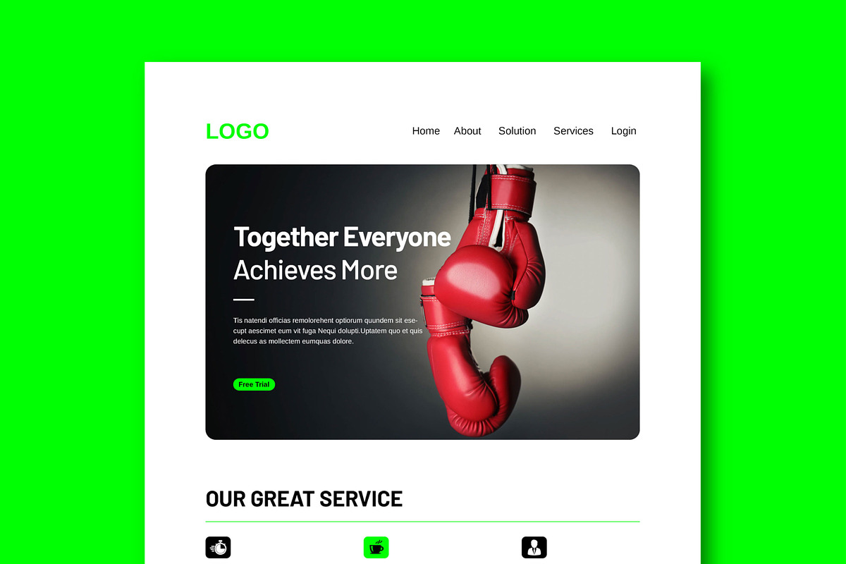 Sport Newsletter Template Design, an UI Kit Template by MightyDesign (Photo 2 of 9)