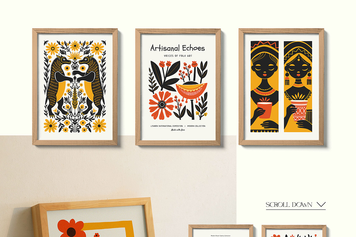 Modern Folk | Wall Art Creator, an Object Graphic by Leleka.Store (Photo 8 of 20)