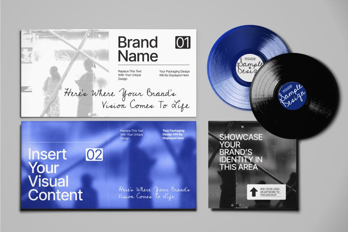 Gatefold Vinyl Mockup, a Product Mockup by graphicook (Photo 3 of 5)