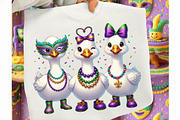 Funny Coquette Goose Mardi Gras, an Illustration by designcity5 (Thumbnail 6 of 9)