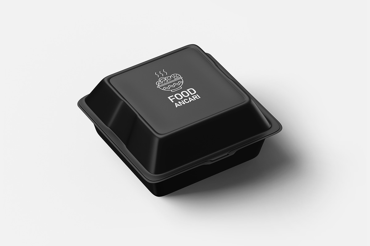 Food Box Packaging Mockup, a Packaging Mockup by AlkStudio (Photo 4 of 13)