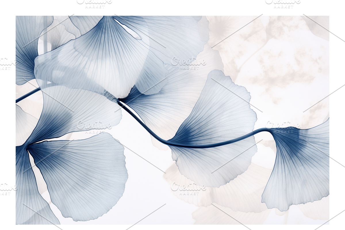 Cyle Collection · Blue Tone Leaves, a Background Graphic by milatovar (Photo 10 of 32)