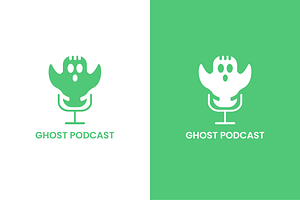 Ghost Podcast Logo Template