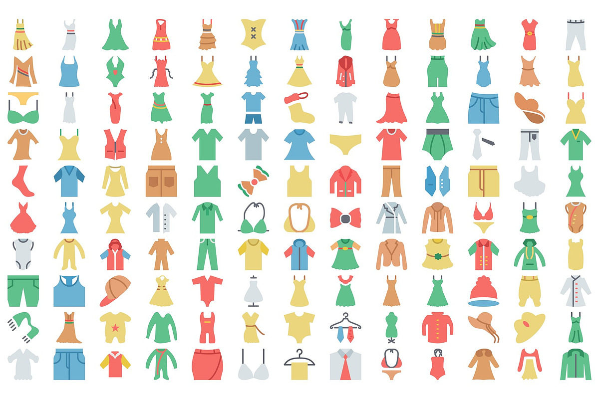 Cloths Vector Icons Modern Designs., an Icon by Vector Portal (Photo 3 of 9)