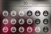 30 PROFESSIONS icons, a Templates & Theme by Palau (Thumbnail 2 of 4)