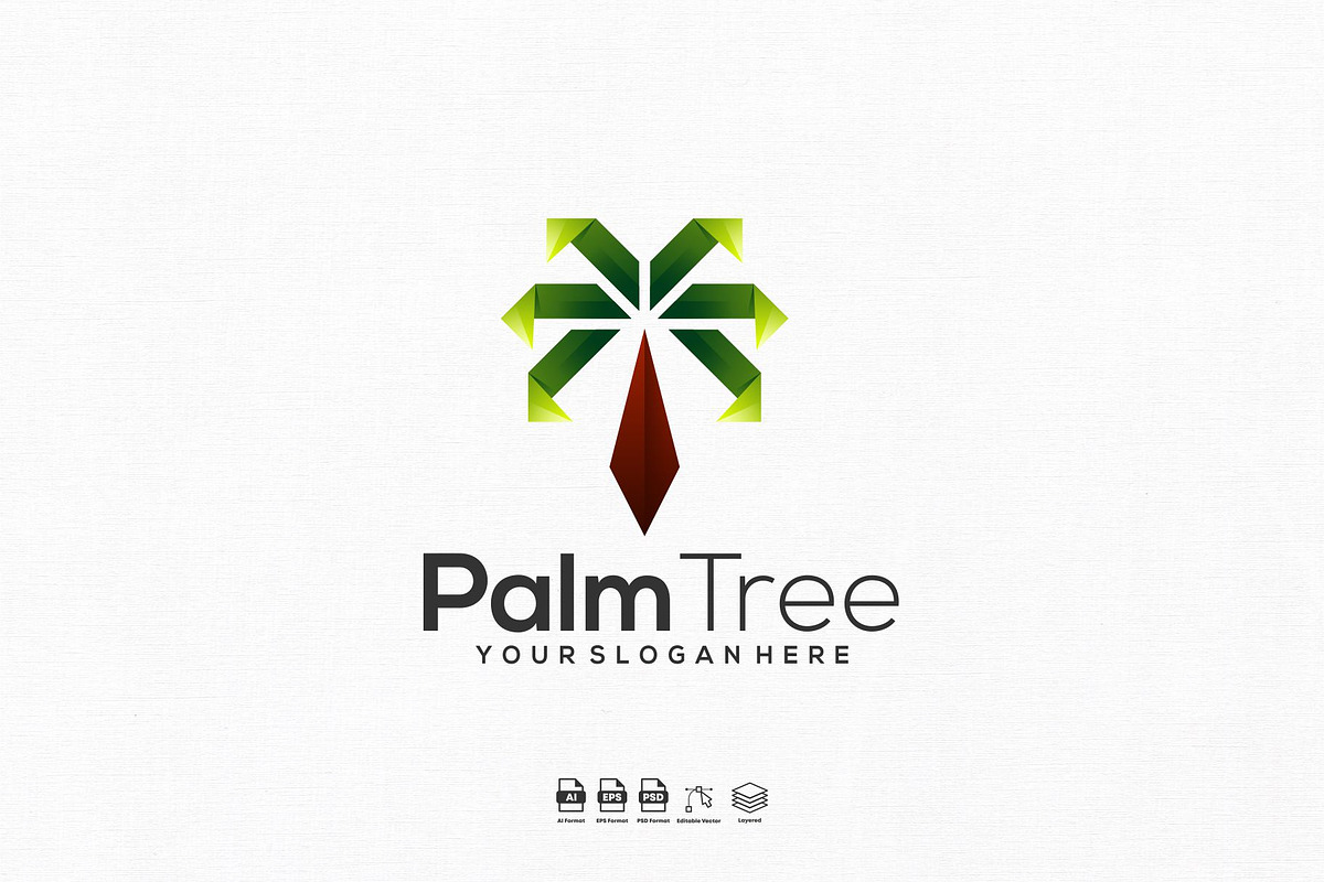 Palm Tree Modern Logo Design, a Branding & Logo Template by kromastd22