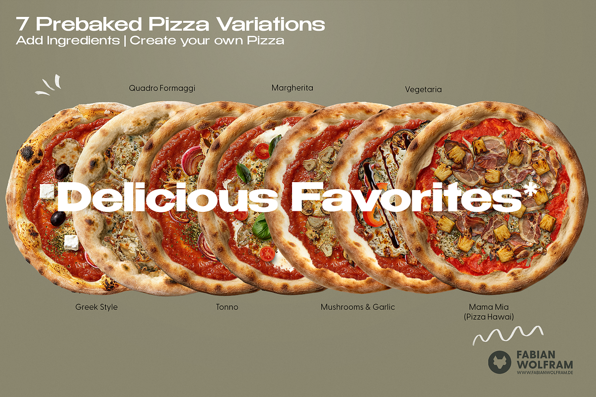 Pizza Build Kit | Modular PSD Mockup, a Product Mockup by Fabian Wolfram (Photo 3 of 8)