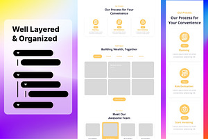 Finance Company Wireframe Website 04