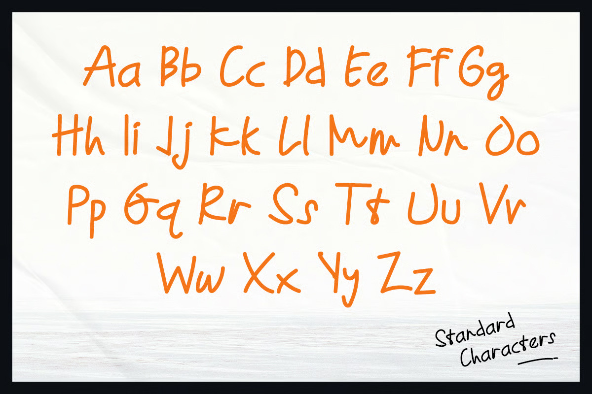 Orchestra – Handwritten Typeface, a Handwritten Font by Brand Earth (Photo 2 of 8)