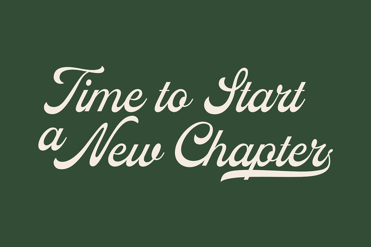 ED Forheim - Vintage Script, a Script Font by Emyself Design (Photo 11 of 12)