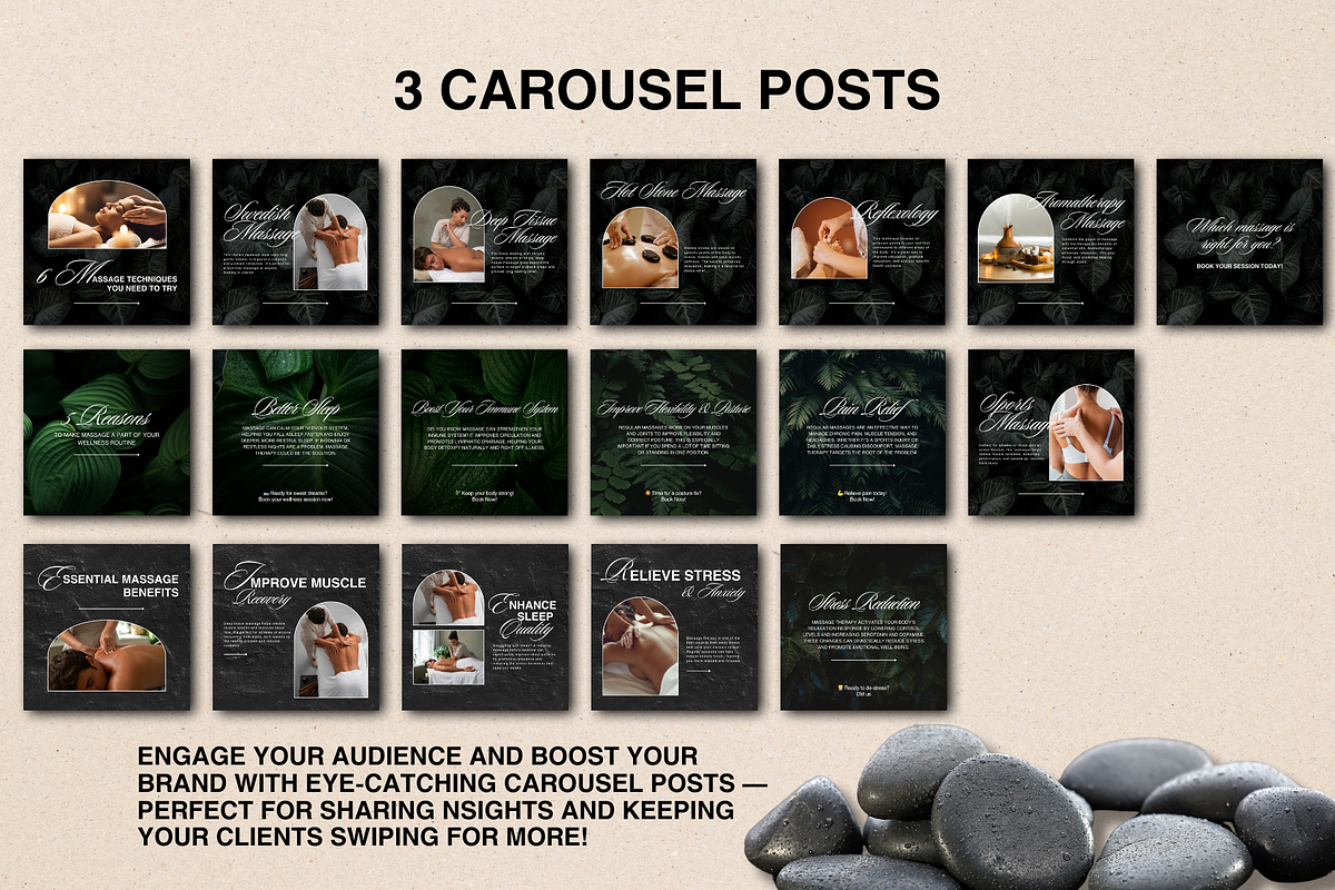 Massage Therapy Templates Instagram, a Social Media Template by DesignsbyMariaStudio (Photo 5 of 10)