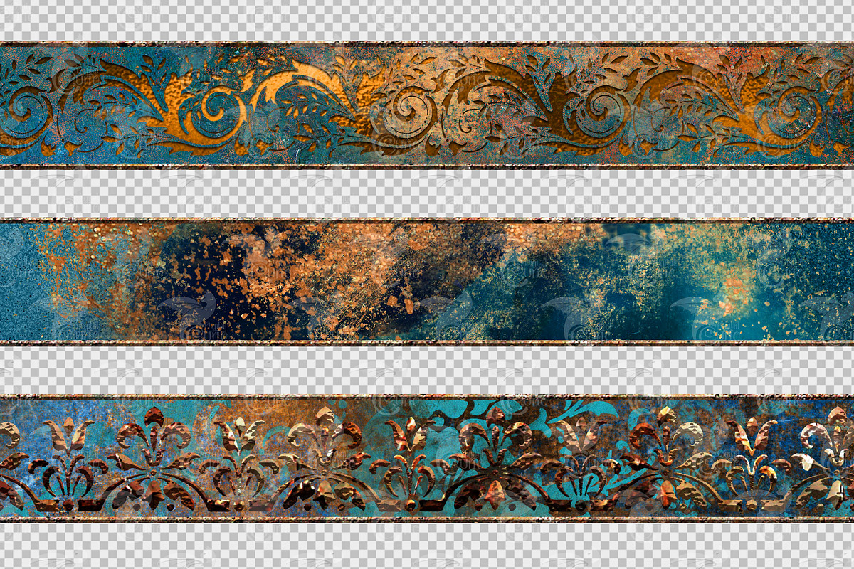 Patina Borders Clipart, an Illustration by Digital Curio (Photo 3 of 3)