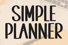 SIMPLE PLANNER | Script Font