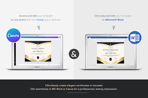 Certificate Canva & Word