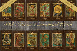 Old Marine Lenormand Deck colorful