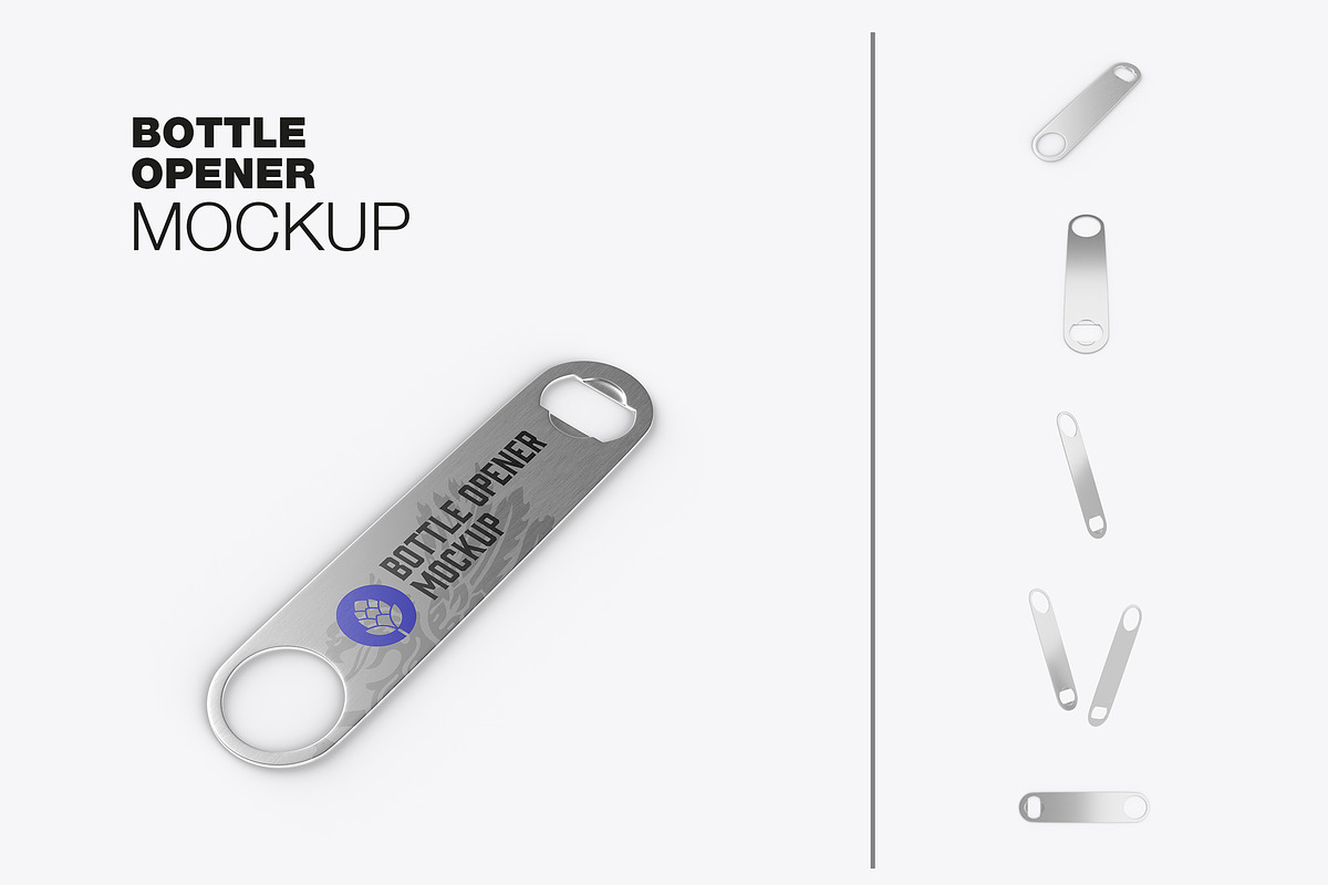 Bottle Opener Mockup, a Product Mockup by OneVectorStock