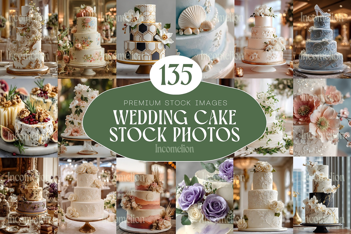 135 Wedding Cake Stock Photos, a Food & Drink Photo by Incomelion (Photo 1 of 14)