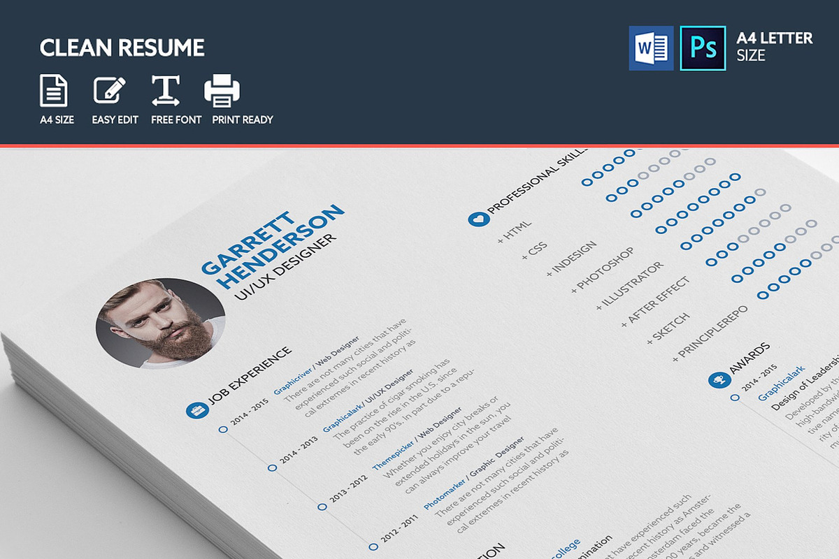 Mega Resume Bundle, a Resume Template by Graphicalark (Photo 2 of 11)
