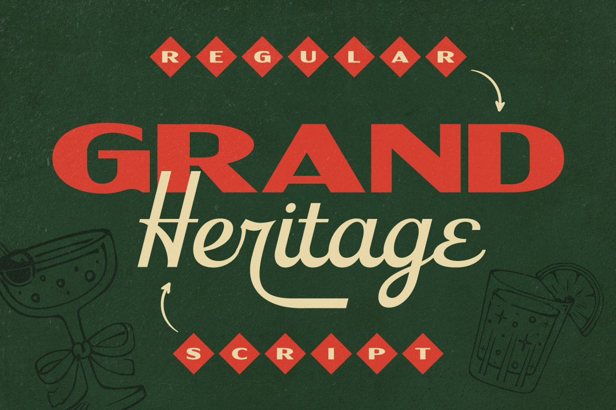 Tenford - Vintage Duo Font, a Script Font by Artisan Themes (Photo 4 of 11)