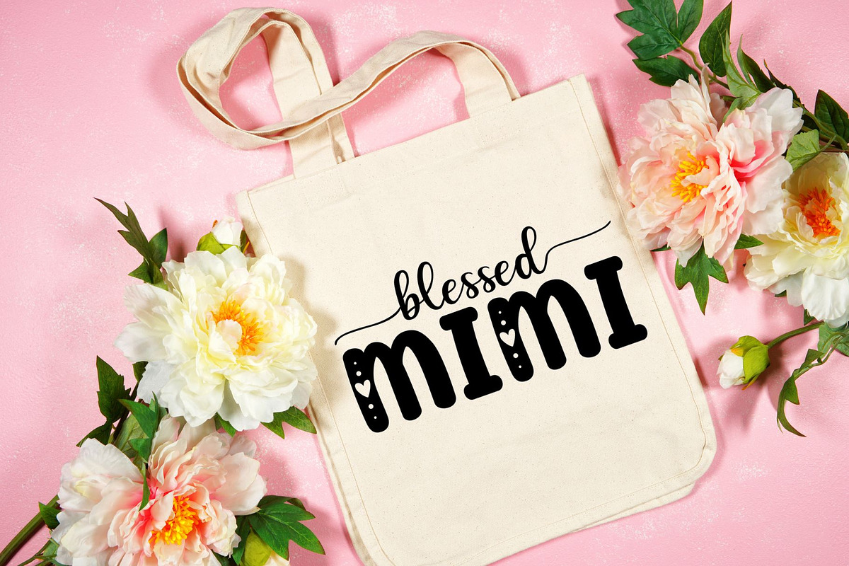 Blessed Mimi SVG, PNG Clipart, an Illustration by JoDitt Designs (Photo 4 of 6)