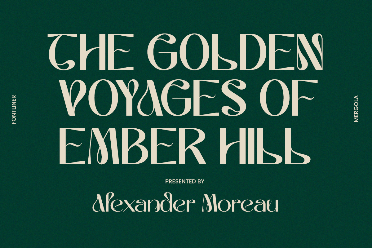 Unique Sans Serif Font - Mergola, a Sans Serif Font by Font Liner (Photo 7 of 11)
