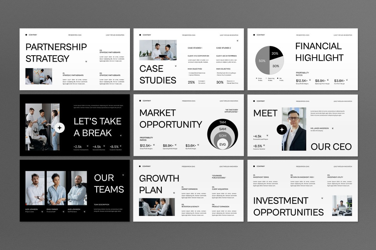 Business Pitch Deck Google Slide, a Presentation Template by graphicook (Photo 3 of 5)