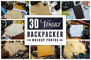30 Vintage Backpacker Photos, a Product Mockup by TSV Creative (Thumbnail 1 of 10)