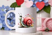 Whimsical Floral Snail Clipart, an Illustration by Craft Nest (Thumbnail 8 of 12)