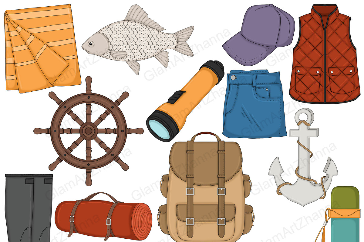 Lake Clipart PNG | Nautical Clipart, an Object Illustration by GlamArtZhanna (Photo 3 of 5)