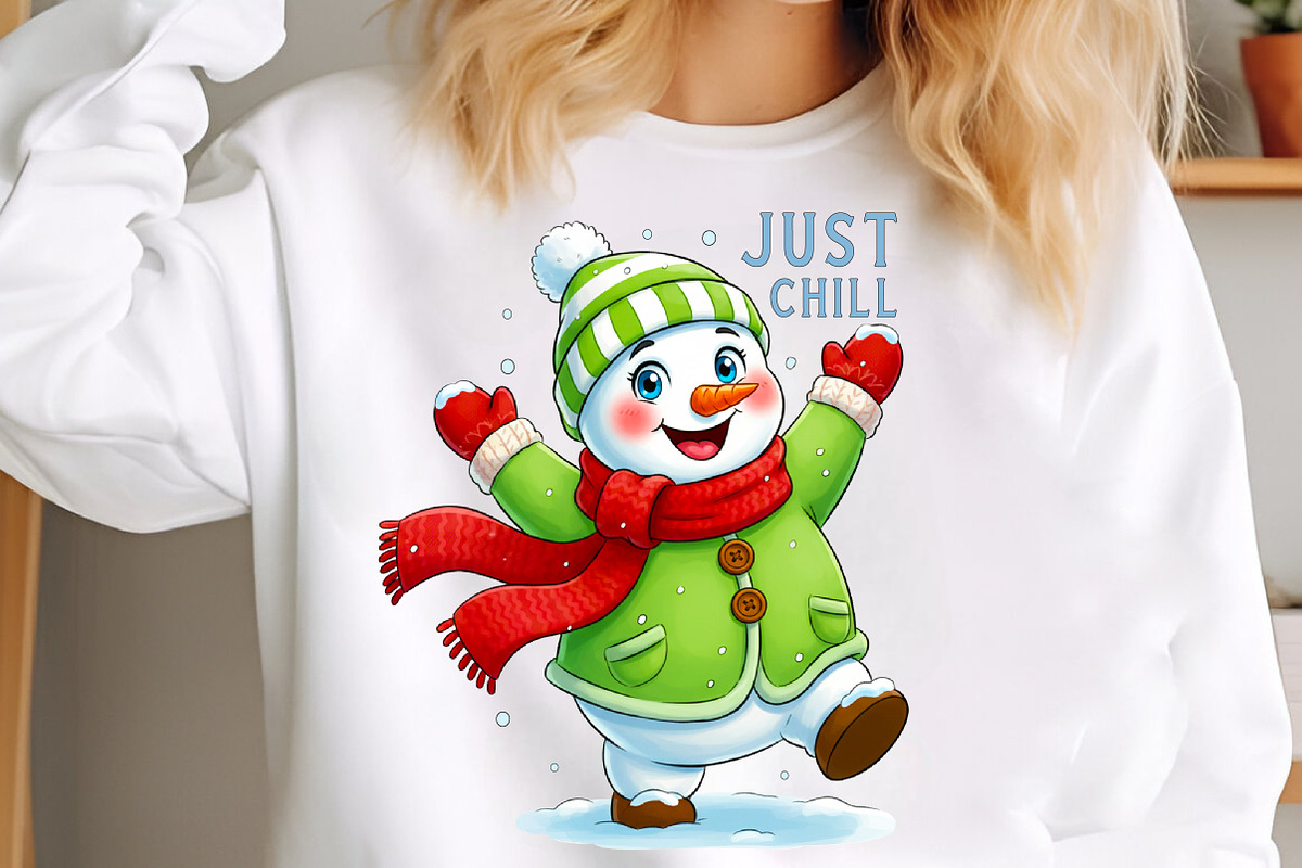 Just Chill Snowman Sublimation, an Illustration by Libby Wishes (Photo 6 of 8)