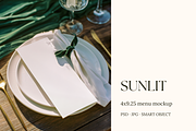 Rustic Wedding 4x9.25 Menu Mockup, a Mockup by Serenefeeling (Thumbnail 1 of 6)