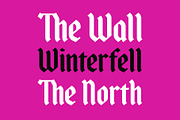 Nonemore Blackletter Display Font, a Blackletter Font by Tim Hankins Design (Thumbnail 2 of 8)