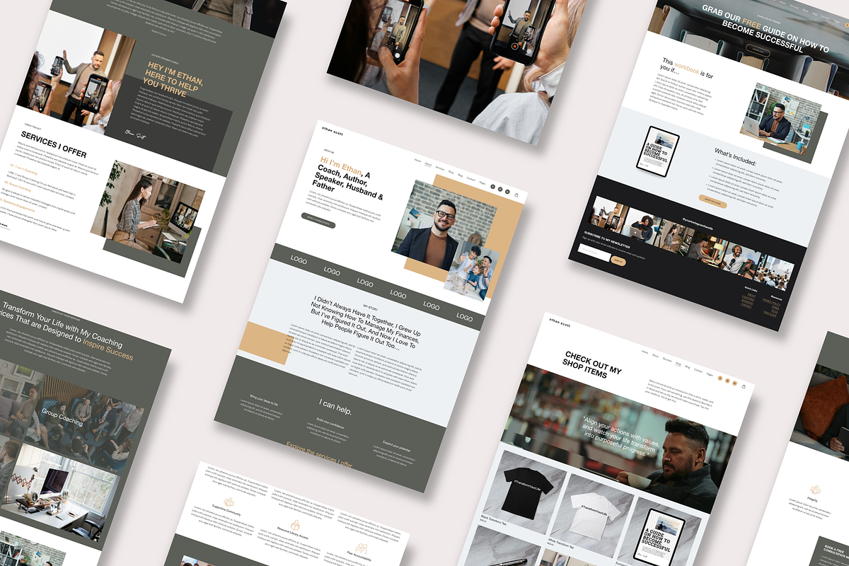 Coaching Squarespace Website Template preview 2