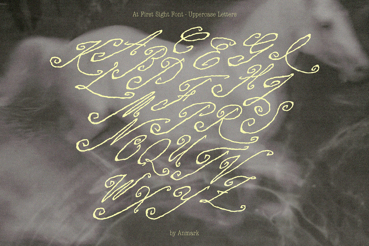 At First Sight Vintage Script Font, a Script Font by AnMark (Photo 4 of 13)