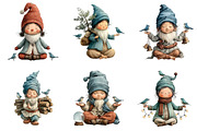 Winter Christmas Gnome Clipart, an Illustration by DreamArtGraphic (Thumbnail 5 of 5)