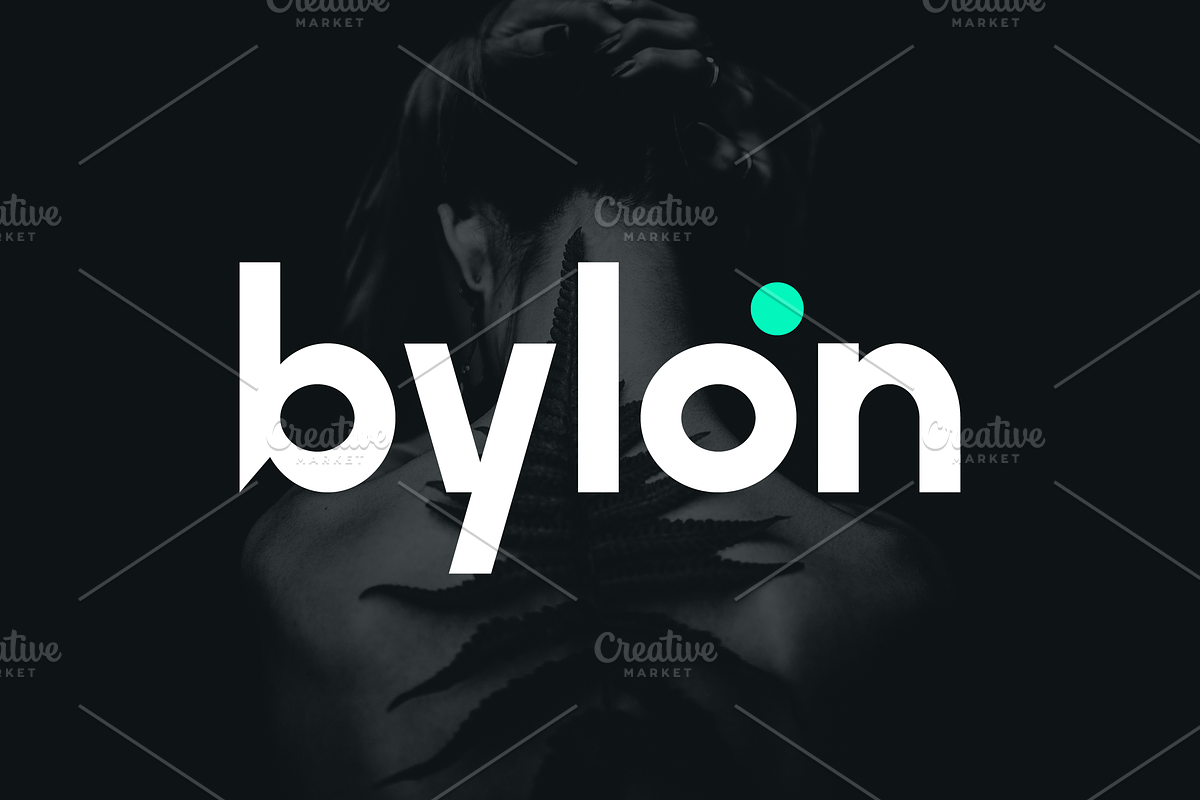 Bylon Sans Logo Font, a Sans Serif Font by Artiveko (Photo 1 of 7)
