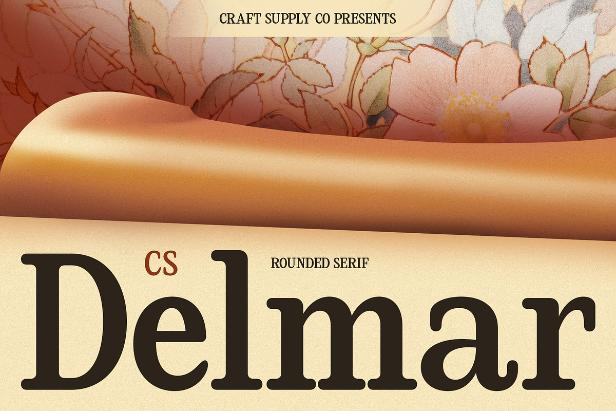 CS Delmar – Retro Font, a Serif Font by Craft Supply Co. (Photo 1 of 8)
