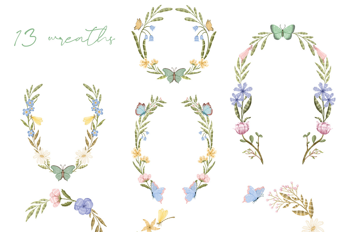 Soft flowers graphic collection, a Decorative Illustration by Yelloo Fish (Photo 7 of 16)
