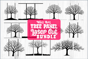 Multi-Panel Tree Silhouette Laser, an Object Graphic by Creativeshirt