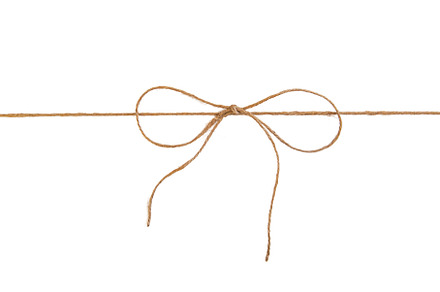 Thread burlap isolate on white