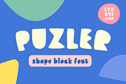Puzler Font, a Sans Serif Font by LetterStuff Typefoundry (Thumbnail 1 of 9)