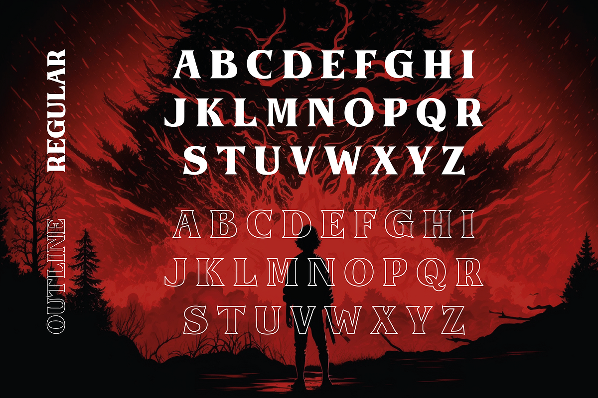 Upside Down - 1980s Retro Typeface, a Serif Font by HipFonts (Photo 4 of 9)