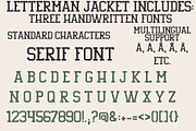 Letterman Jacket, Sports Font Trio, a Script Font by Designing Digitals (Thumbnail 4 of 9)