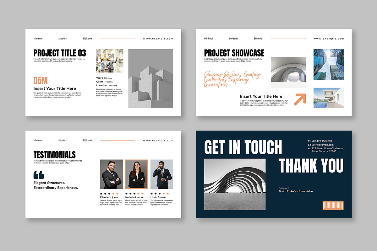 Modern Architecture Portfolio, a Presentation Template by Mighty-Slide (Photo 4 of 4)