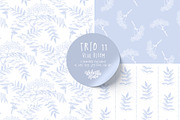 Light Blue Wildflower Wallpapers, a Wallpaper Graphic by Bloomart Studio (Thumbnail 1 of 6)