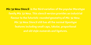 Mic 32 New Stencil, a Sans Serif Font by Moretype (Thumbnail 2 of 5)