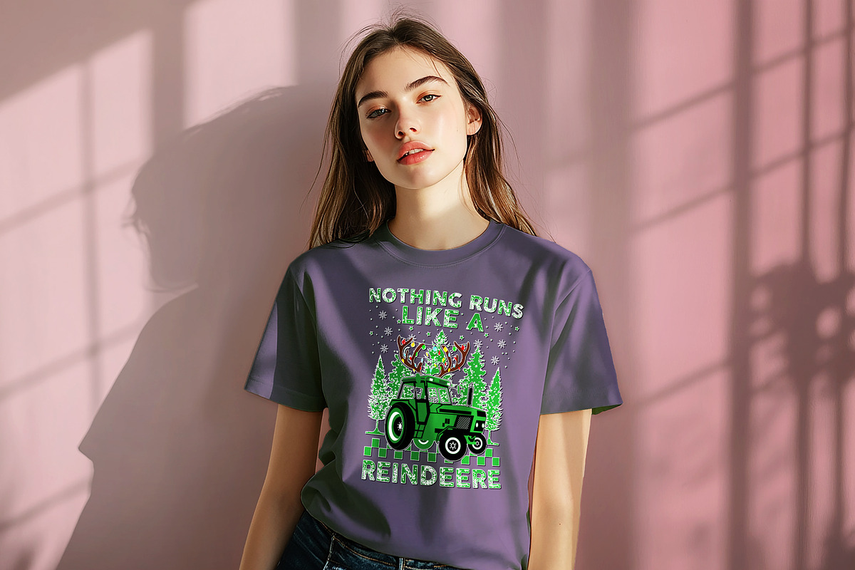 Holiday Reindeer T Shirt Design, a Graphic by Vector Portal (Photo 2 of 6)