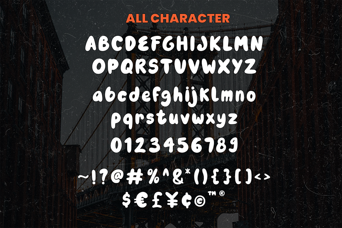 Dirty Weather Bubble Display, a Font by Haps Space (Photo 8 of 11)